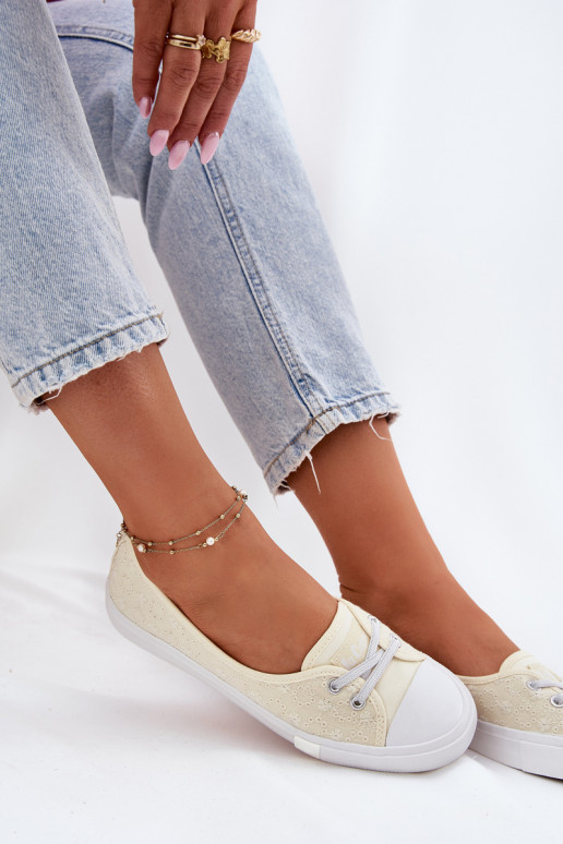 Baskets Chaussures de loisirs Z Haftem Lee Cooper LCDANS-25-31-3445L beige