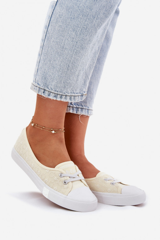 Baskets Chaussures de loisirs Z Haftem Lee Cooper LCDANS-25-31-3445L beige