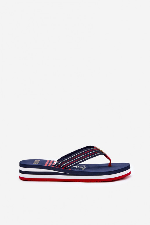 Dames Slippers Slippers Op de INig Big Star RR274A126 donkerblauIn Dames Slippers Slippers Op de INig Big Star RR274A126 donkerblauIn