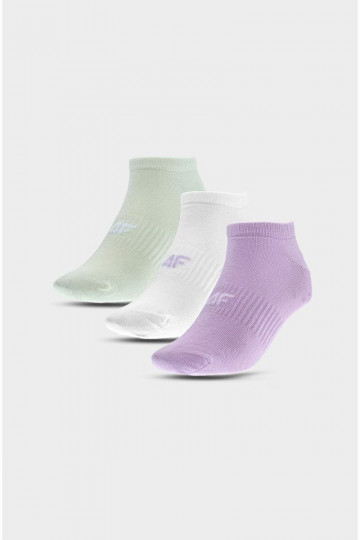 Chaussettes quotidiennes pour femmes jusqu'à la cheville, 3 paires de couleurs variées