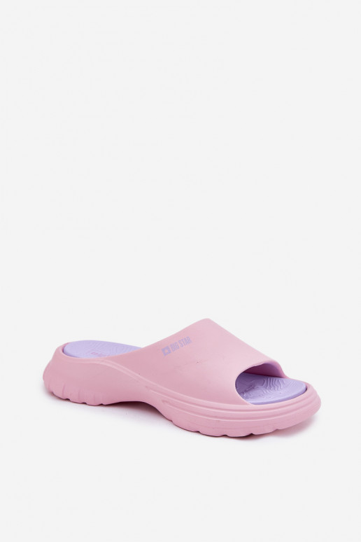 Leichte Hausschuhe Damenhausschuhe Big Star RR274A587 pinke Farbe Leichte Hausschuhe Damenhausschuhe Big Star RR274A587 pinke Farbe