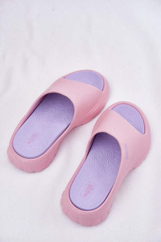 Leichte Hausschuhe Damenhausschuhe Big Star RR274A587 pinke Farbe Leichte Hausschuhe Damenhausschuhe Big Star RR274A587 pinke Farbe