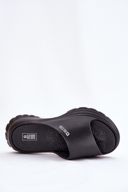 Pantoufles légères Pantoufles pour femmes Big Star RR274A577 couleur noire