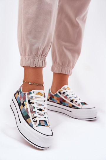 Gemustert Freizeitschuhe mit einer Plattform Lee Cooper LCIN-25-31-3441L Verschiedene Farben 2