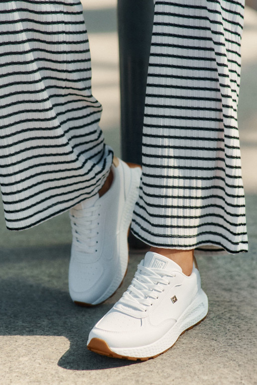 Baskets pour femmes Big Star RR274629 HI-POLY SYSTEM blanches