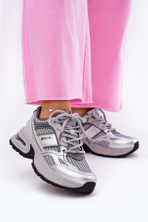 Baskets grises pour femmes Big Star RR274A193