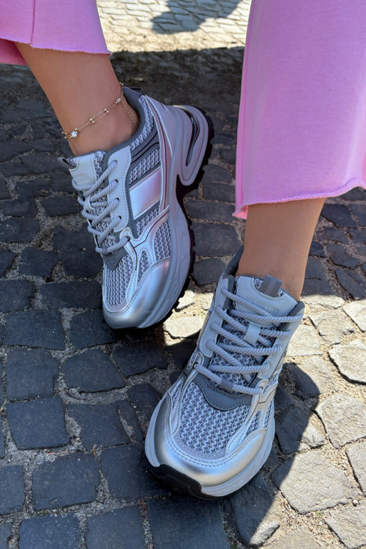 Baskets grises pour femmes Big Star RR274A193