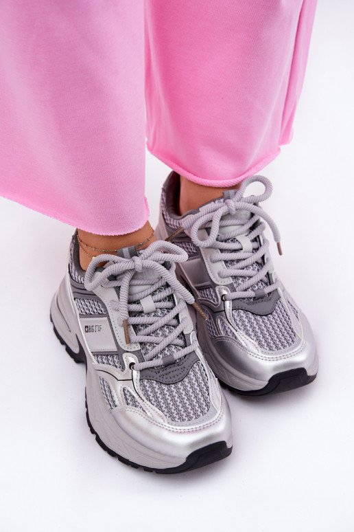 Dames grijze sneakers Big Star RR274A193 Dames grijze sneakers Big Star RR274A193