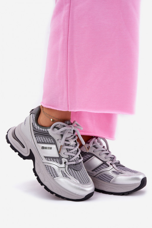 Damen graue Sportschuhe Big Star RR274A193 Damen graue Sportschuhe Big Star RR274A193