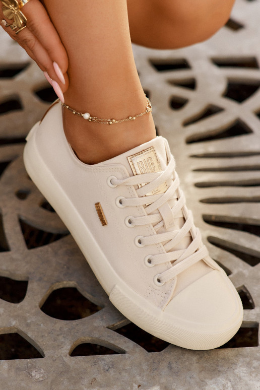 Chaussures décontractées couleur sable pour femmes Big Star RR274768 Chaussures décontractées couleur sable pour femmes Big Star RR274768