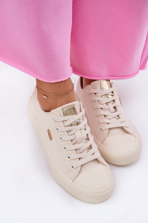 Chaussures décontractées couleur sable pour femmes Big Star RR274768 Chaussures décontractées couleur sable pour femmes Big Star RR274768