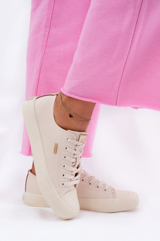 Dames zandkleurige vrijetijdsschoenen Big Star RR274768 Dames zandkleurige vrijetijdsschoenen Big Star RR274768