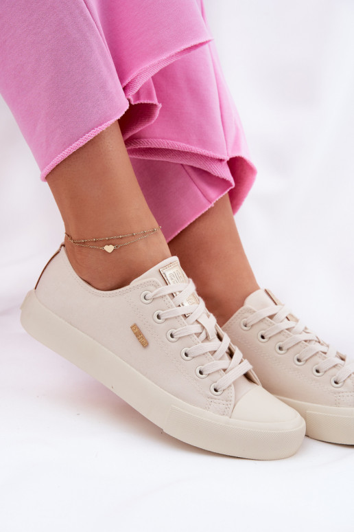 Chaussures décontractées couleur sable pour femmes Big Star RR274768 Chaussures décontractées couleur sable pour femmes Big Star RR274768