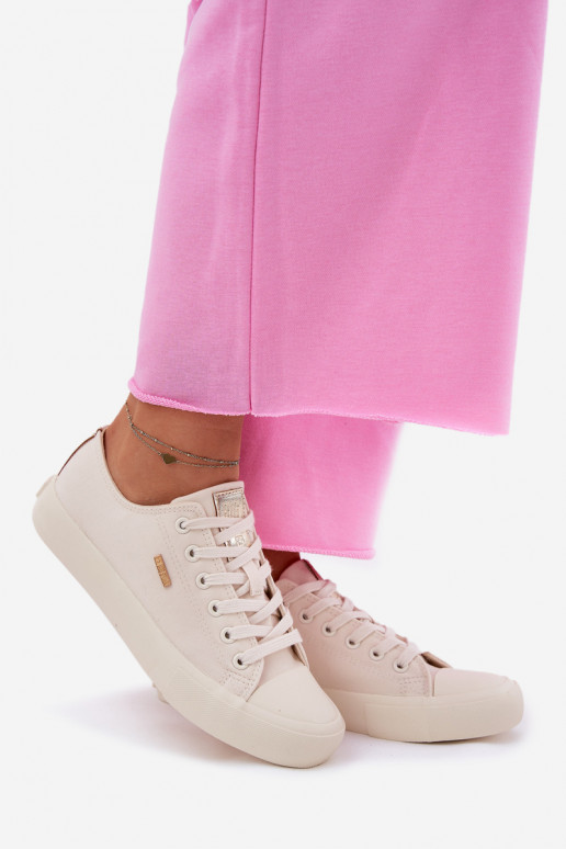 Chaussures décontractées couleur sable pour femmes Big Star RR274768 Chaussures décontractées couleur sable pour femmes Big Star RR274768