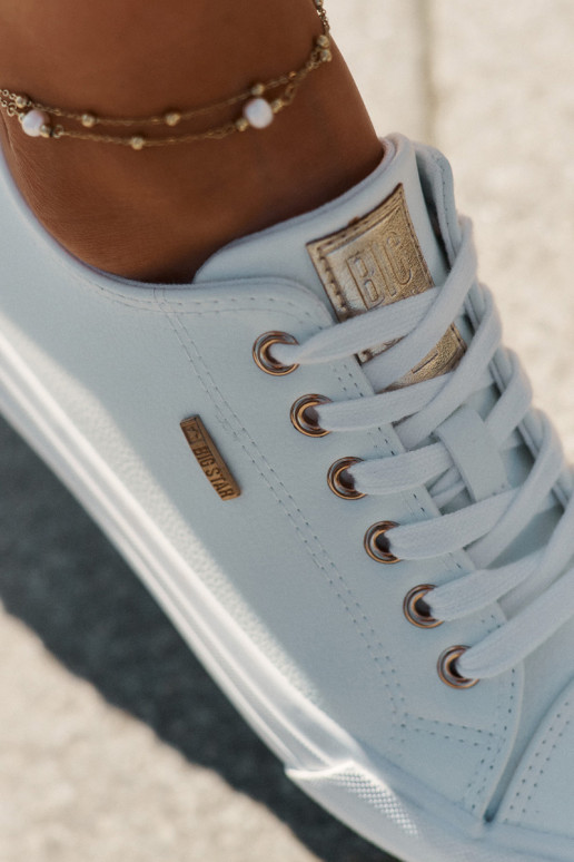 Dames witte vrijetijdsschoenen van kunstleer Big Star RR274748 Dames witte vrijetijdsschoenen van kunstleer Big Star RR274748