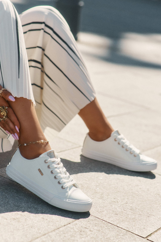 Damen weiße Freizeitschuhe aus Kunstleder Big Star RR274748 Damen weiße Freizeitschuhe aus Kunstleder Big Star RR274748