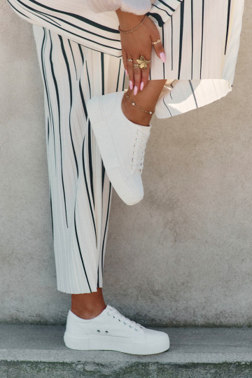 Damen weiße Freizeitschuhe Big Star RR274405 2