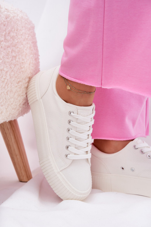 Damen weiße Freizeitschuhe Big Star RR274405