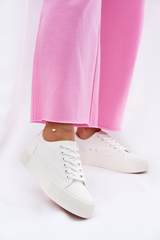 Dames witte vrijetijdsschoenen Big Star RR274405