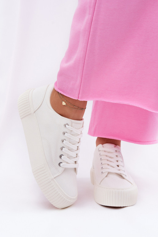 Damen weiße Freizeitschuhe Big Star RR274405