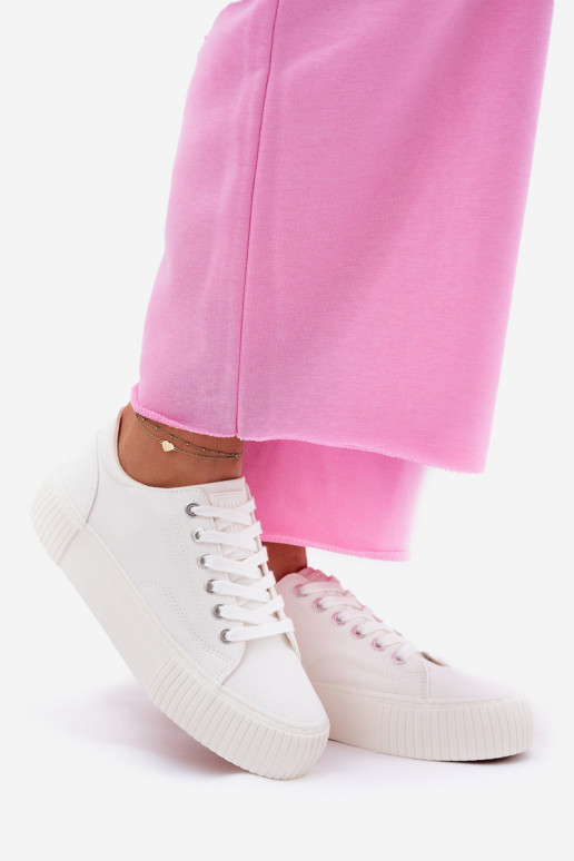 Damen weiße Freizeitschuhe Big Star RR274405