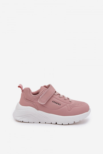 Puéril  baskets avec une plateforme couleur rose Mirivia 2