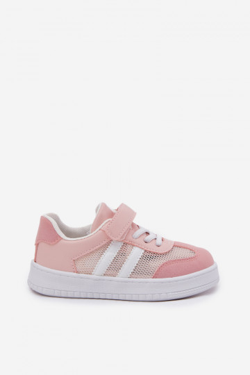 Sneakers Stilvollllschuhe Kindisch mit Klebeverschlüssen pinke Farbe Sepovia 2