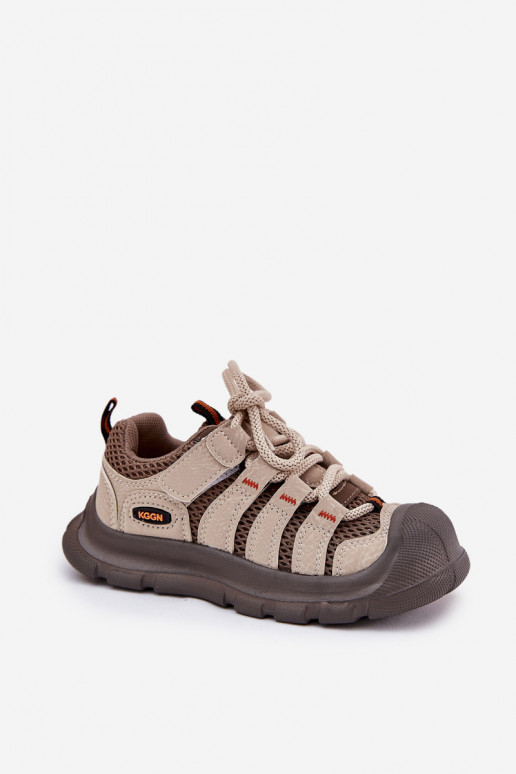 Kinderschoenen Sportieve stijl Trekken beige Falenisa Kinderschoenen Sportieve stijl Trekken beige Falenisa