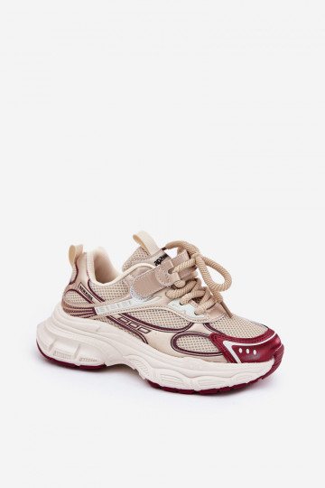 Sneakers Stilvollllschuhe Kindisch Auf dicker Sohle goldene Farbe Xairana