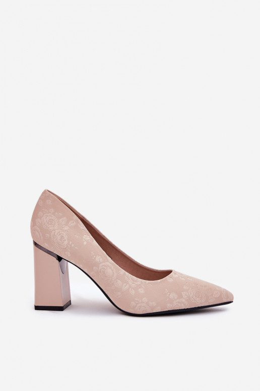 Elegante stijl Schoenen met hakken IN roze Vinceza 62223 beige Elegante stijl Schoenen met hakken IN roze Vinceza 62223 beige