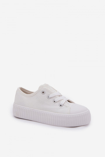 lässige Schuhe Kindisch mit Schnürsenkeln Big Star RR374009 Zueiße Farbe