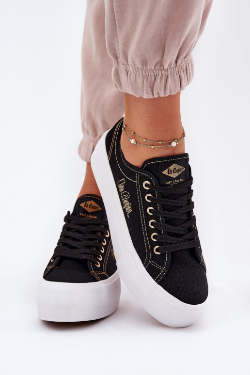 Textiele sneakers met platform Lee Cooper LCIN-25-31-3431L zInart Textiele sneakers met platform Lee Cooper LCIN-25-31-3431L zInart
