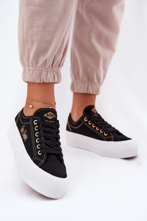 Textiele sneakers met platform Lee Cooper LCIN-25-31-3431L zInart Textiele sneakers met platform Lee Cooper LCIN-25-31-3431L zInart