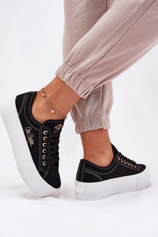 Textiele sneakers met platform Lee Cooper LCIN-25-31-3431L zInart Textiele sneakers met platform Lee Cooper LCIN-25-31-3431L zInart
