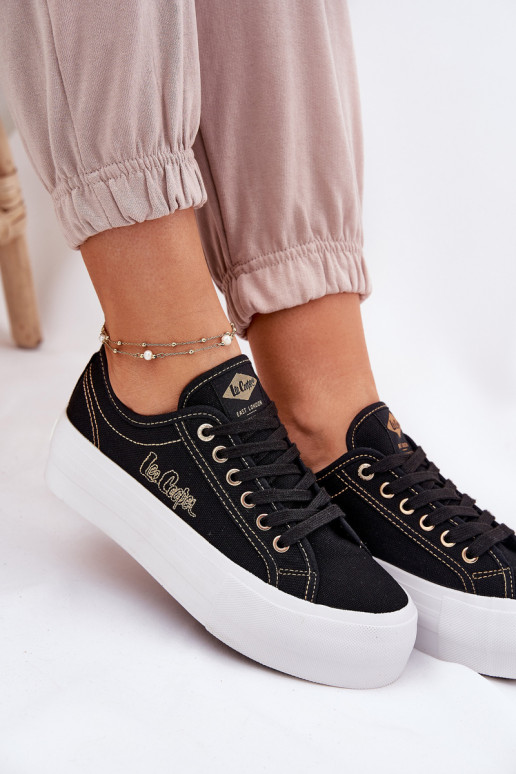 Textiele sneakers met platform Lee Cooper LCIN-25-31-3431L zInart Textiele sneakers met platform Lee Cooper LCIN-25-31-3431L zInart