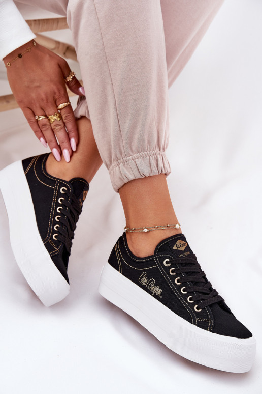 Textiele sneakers met platform Lee Cooper LCIN-25-31-3431L zInart Textiele sneakers met platform Lee Cooper LCIN-25-31-3431L zInart