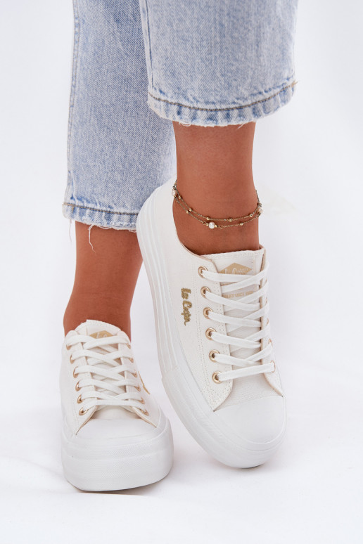 Chaussures de loisirs avec une plateforme Lee Cooper LCDANS-25-02-3289 couleur blanche