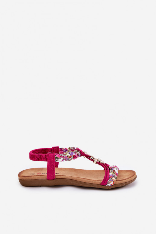 Sandalen voor dames Z Plecionymi Paskami I Przypinkami Artiker 56C1314 roze Sandalen voor dames Z Plecionymi Paskami I Przypinkami Artiker 56C1314 roze