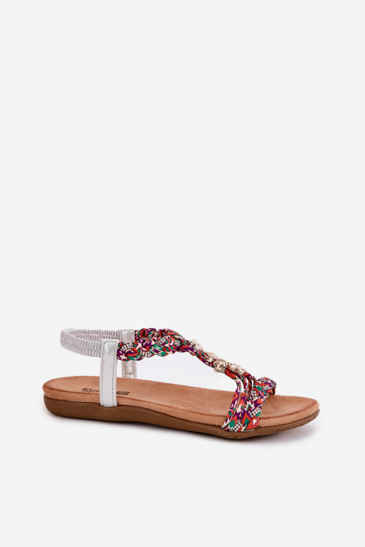 Flache Sandalen für Damen Z Plecionymi Paskami I Przypinkami Artiker 54C1322 Verschiedene Farben