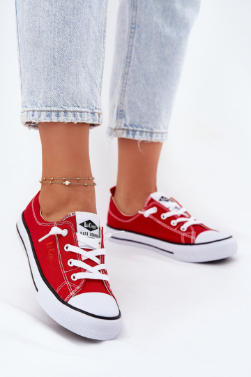  Freizeitschuhe Lee Cooper LCIN-25-02-3298L rote Farbe