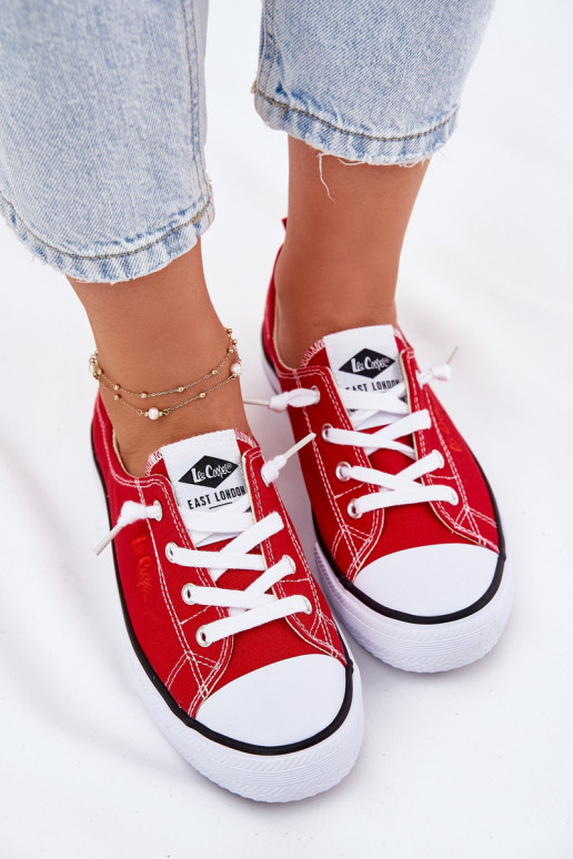 Freizeitschuhe Lee Cooper LCIN-25-02-3298L rote Farbe  Freizeitschuhe Lee Cooper LCIN-25-02-3298L rote Farbe