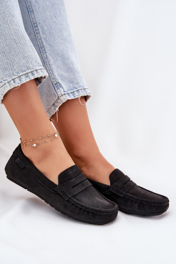 Suède mocassins Big Star RR274948 zwart