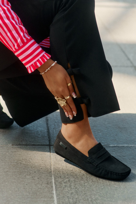 Suède mocassins Big Star RR274948 zwart