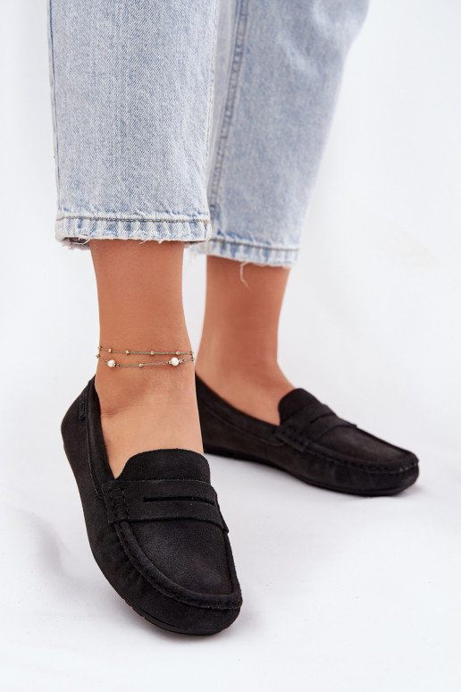 Suède mocassins Big Star RR274948 zwart