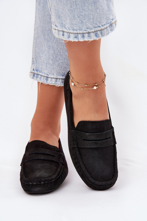 Suède mocassins Big Star RR274948 zwart