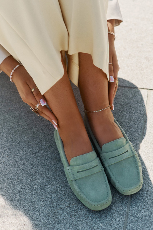 Mocassins en daim Big Star RR274945 couleur verte