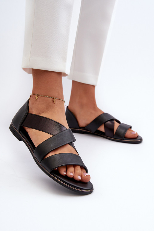 Leren sandalen met rand zInart Apulia