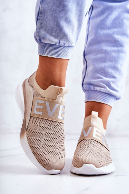 Féminin baskets Un modèle convaincant beige Lorane