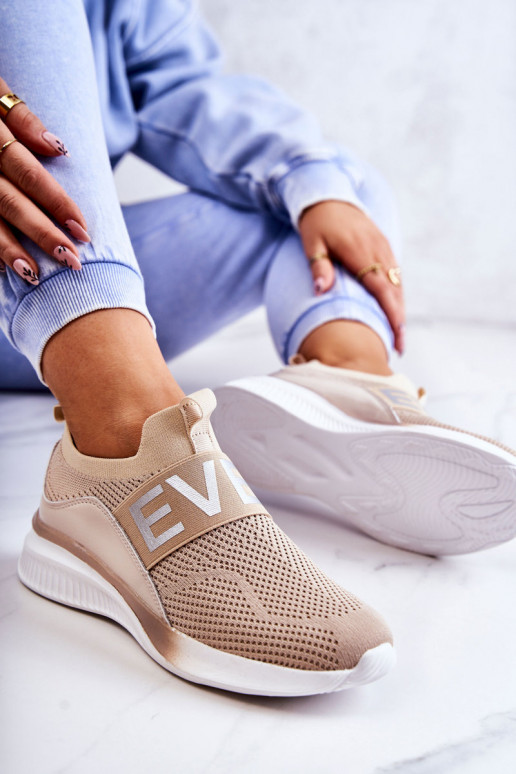 Dames sportschoenen Persistent model beige Lorane