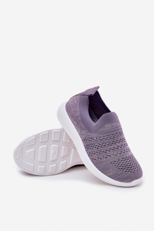 Puéril Un modèle convaincant baskets Couleur violette Grinala